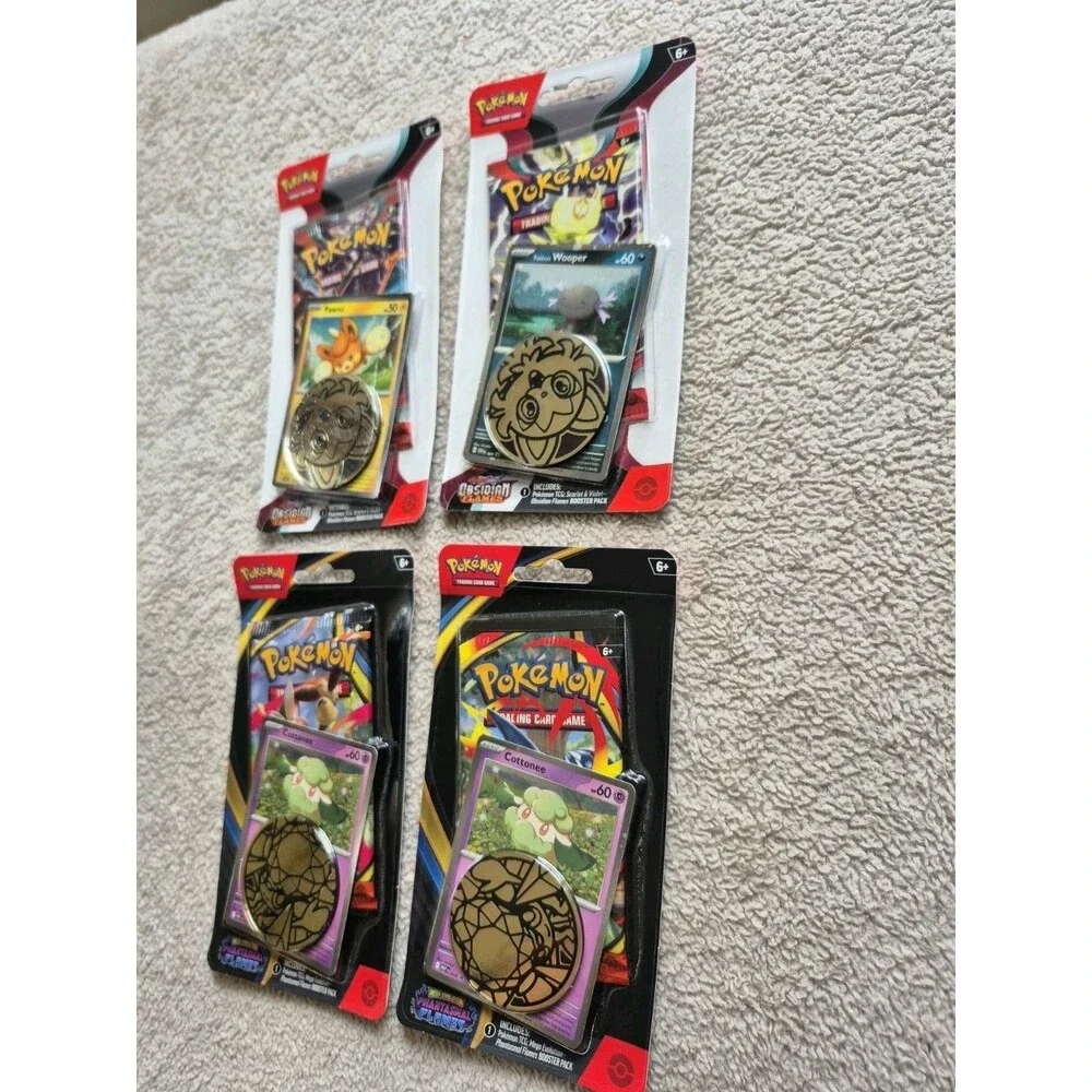 Pokemon TCG Sealed Booster Blister Lot of 4 Obsidian Flames Phantom Flames